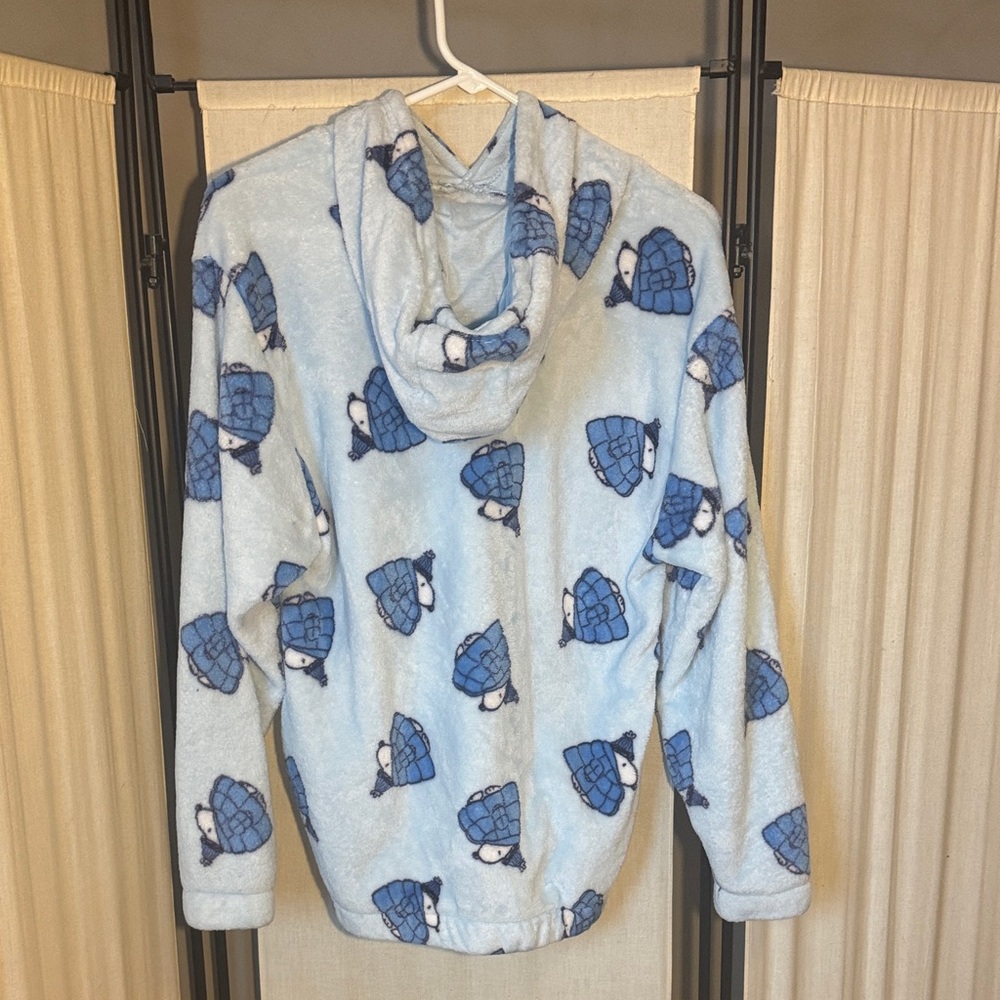 Cozy Puffer coat Snoopy hoodie Peanuts Juniors size medium - Picture 2 of 3